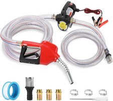 Diesel Fuel Transfer Pump Kit, 12V Electric Self-Priming Transfer Pump Kit with