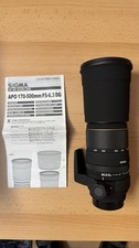 Sigma 170-500MM F5,0-6,3 DG APO Nikon Kameraobjektiv mit Tasche