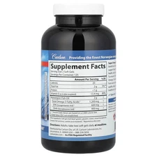 Carlson Labs Wild Caught Super Omega-3 Gems 1 200 mg 250 Soft Gels Gluten-Free,