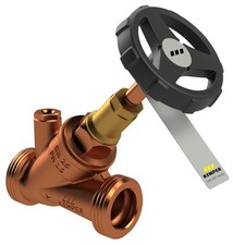 Kemper WESER Freistrom-Absperrventil, mit Entleerstopfen, AG Figur 173 2G DN15