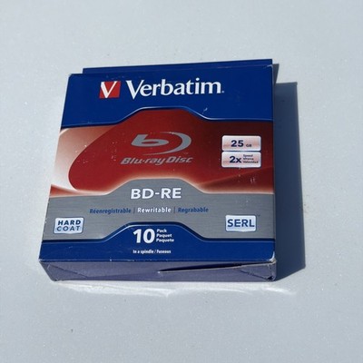Verbatim BD-RE (Re-Writeable) 25GB 2x Speed Blu-ray 10 Pack In A Spindle