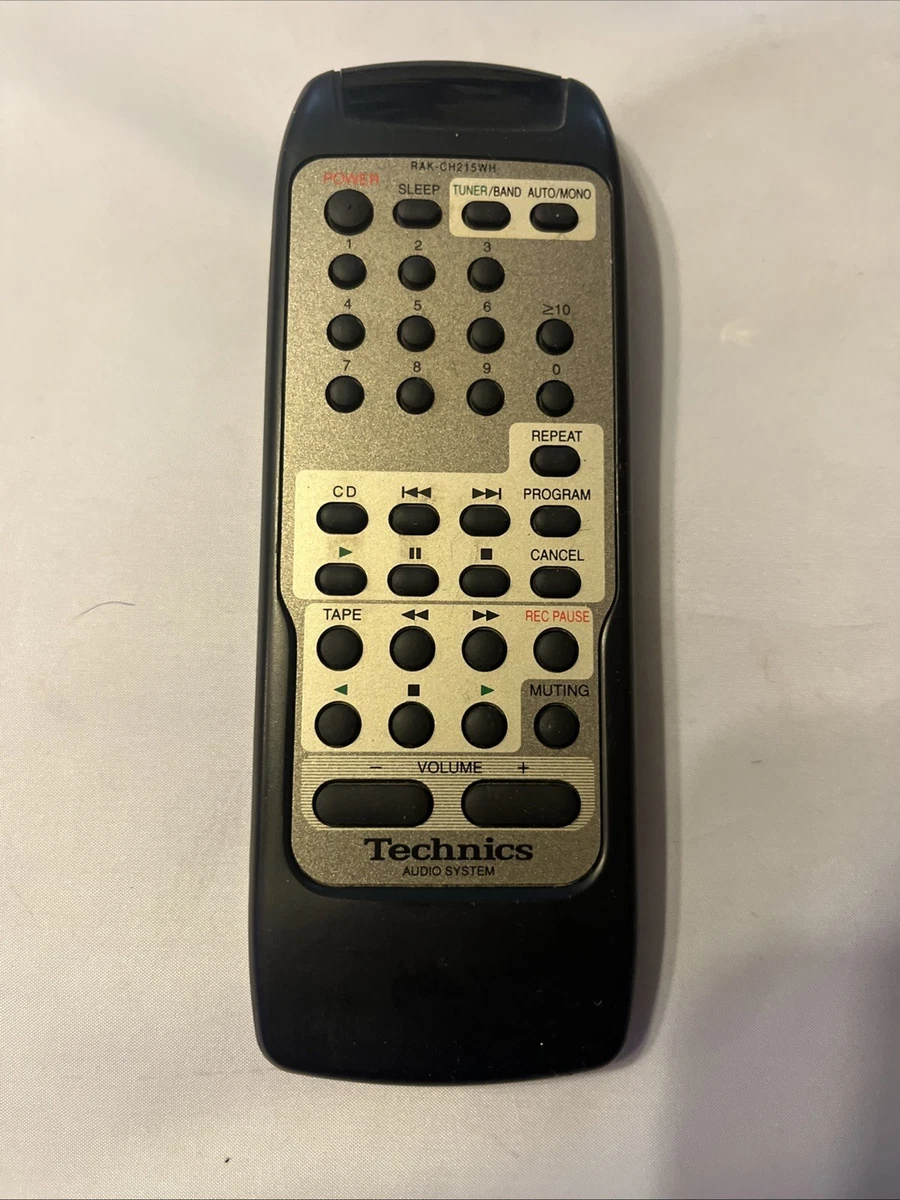 Sistema de audio Technics RAK-CH215WH control remoto - probado y funcionando
