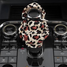 Car Gear Shift Hoodie Cover, Fashionable Gear Shift Knob Hoodie Leopard