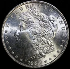 1888 $1 Morgan Silver Dollar Coin ~  BU UNCIRCULATED #H9