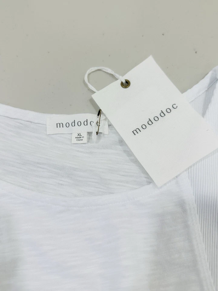 NWT Mododoc Portola Tank Sundance Women’s XL White Sleeveless - Image 4 of 4