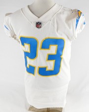 2020 Los Angeles Chargers Rayshawn Jenkins #23 Game Used White Jersey Crucial C