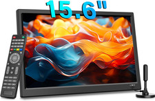TV Portatile 15,6 Pollici, DVB-T2 Digitale, Compatibilità AC/DC 12V, Ingressi HD