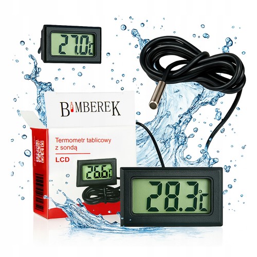 Digitales elektronisches Wandthermometer mit Sonde, LCD-Präzision für Alkohol