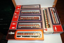 Set 7 Vecchi Lima Vagoni Passeggeri H0 D-Zug in OVP 9169 9175 9238 309539K