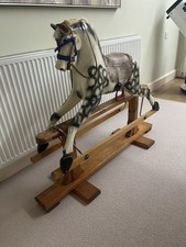 Leeway Vintage Rocking Horse 1930s-1950s - Dapple Grey