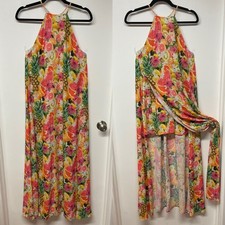 Show Me Your MuMu Bronte Mini Maxi Dress in Tutti Frutti XS High Halter
