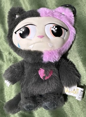Wabi Sabi Pink/ Grey Emo Kitty Key Chain Bag Clip Series 1