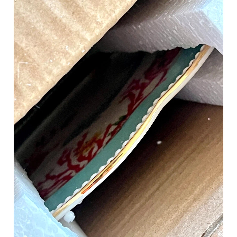 Anthropologie Lou Rota Plato Narval Madre Naturaleza Postre Ensalada 9.5" Totalmente Nuevo Foto 4 de 4