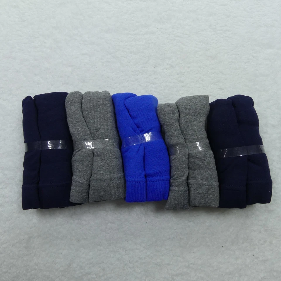 Gildan Underwear Mens 2XL Boxer Briefs Gray Blue Cotton Blend 5 Pair - Image 3 of 4