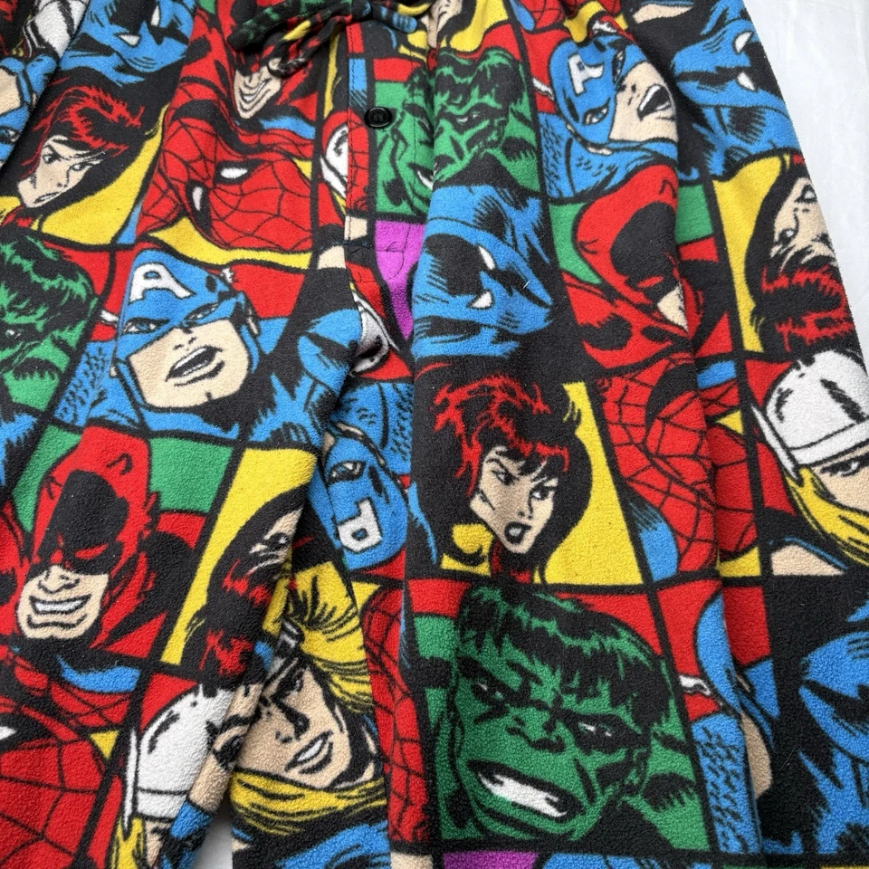 漫威漫画女式大号休闲睡衣裤子超级英雄脸涤纶 — 第 2/4 张图片