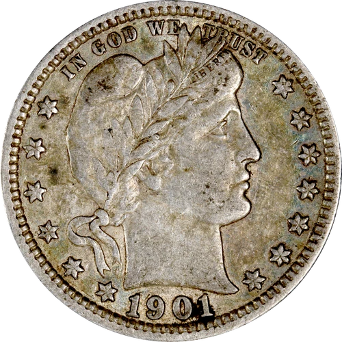 1901-P Barber Quarter
