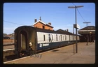 ORIGINAL slide- BR Blue & Grey NCX 80933 Newspapers Coach at Salisbury 7.9.94.