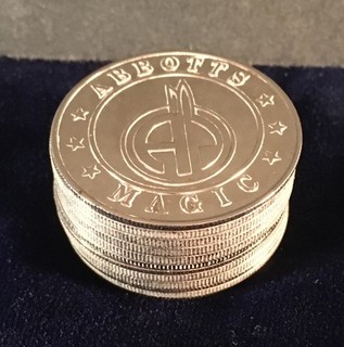 One dozen ABBOTT'S MAGIC COMPANY PALMING COINS vintage rare