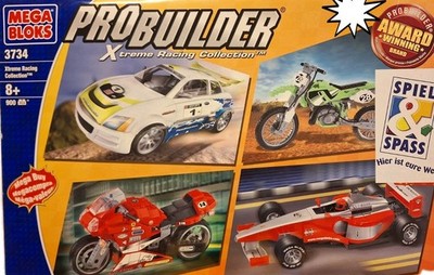 Mega Bloks ProBuilder 3734 - Xtreme Racing Collection 900 Teile, neu