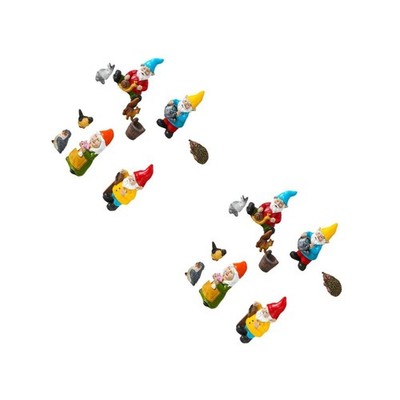 Set of 2 Lustige Gartenornamente Weihnachtsgeschenk Gartendekoration