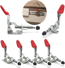 Push Pull Action Toggle Clamps 6 PACK 301AM Latch Anti-Slip Hand Tool 110Lbs Hol