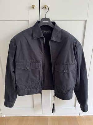 Neu & Original Dsquared2 Jacke Blouson Gr.48 Schwarz