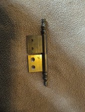 Charnière ancienne laiton paumelle bout tourné