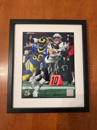 Rob Gronkowski Signed 8x10 With Certificate of Authenticity