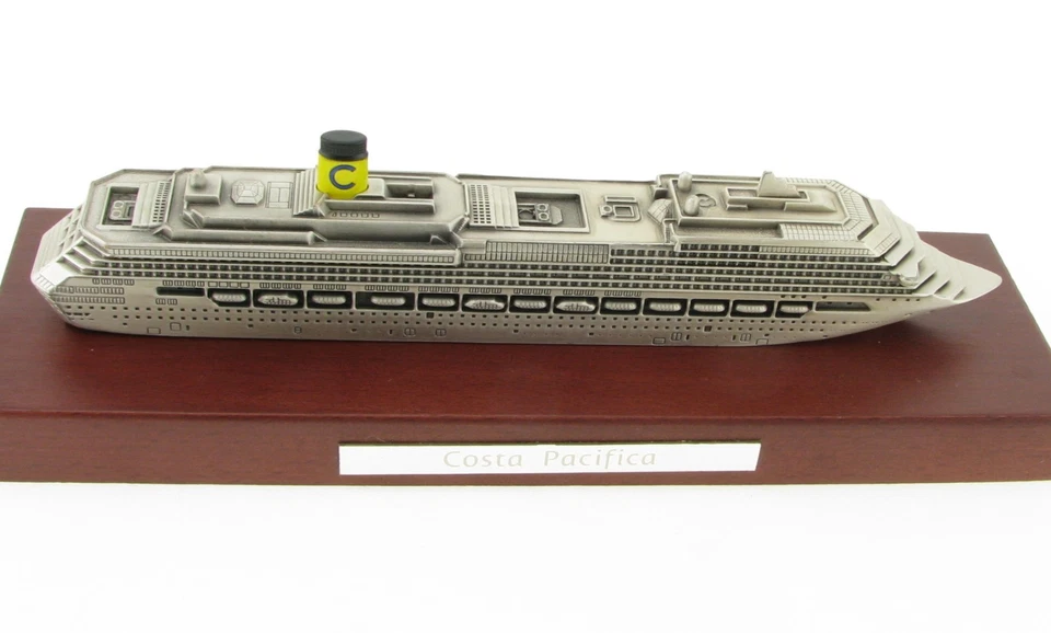 Costa Pacifica Kreuzfahrtschiff Cruise Ship 1:1400 Metall Modell Schiff ideafp - Bild 3 von 4