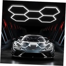  Hexagon Garage Lights, 200W 20000LM 5 Grids 25Pack LED Garage 25-PACKS (5-Hex)