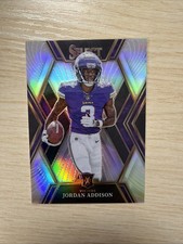 2022 Panini Select - 2023 XRC Jordan Addison #513 Silver Prizm (RC)