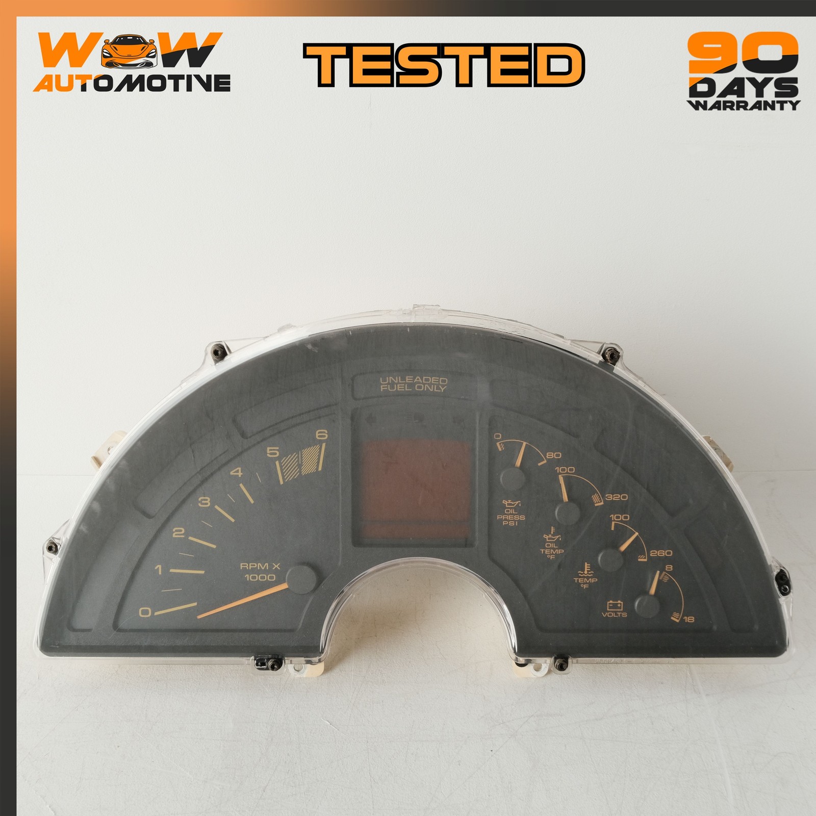 91 CHEVROLET CORVETTE C4 FRONT INSTRUMENT GAUGE CLUSTER SPEEDOMETER OEM