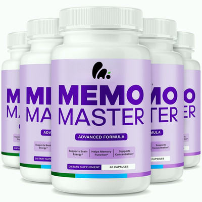 Memo Master   MemoMaster Brain Support for Focus & Cognitive Sharpness - 5 Pack