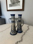 Stoneware vases with cobalt blue & grey glaze by Gerz. — photo 2