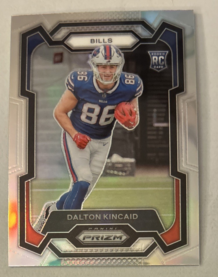 2023 Panini Prizm Dalton Kincaid Silver Prizm Rookie RC #308 Bills