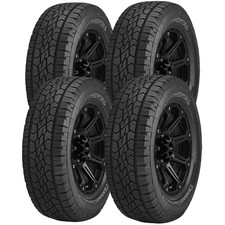 Qty 4 27565r18 Continental Terrain Contact At 116t Sl White Letter Tires
