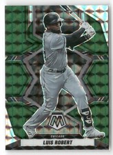 2022 Panini Mosaic #145 Luis Robert Green Swirl Mosaic
