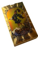 Vintage Tarot Deck – The Fool | Gold Foil Cards