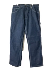 Key Blue Denim Dungaree Jeans, Traditional Fit, Men's Size 36 x 32, NWT