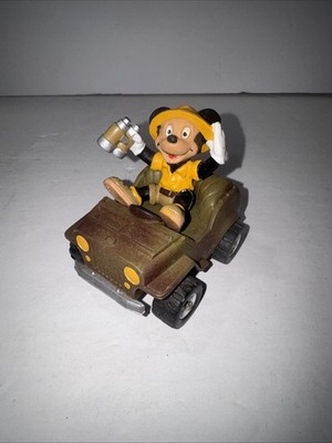 Vintage Bully Mickey Mouse doing Safari / Disney Licensed Rubber Toy Bullyland