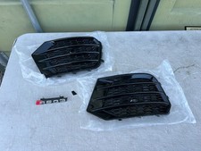 AUDI Q3 RSQ3 2015 - 2018 Front Bumper Lower Side Grille PDC HOLE Gloss Black