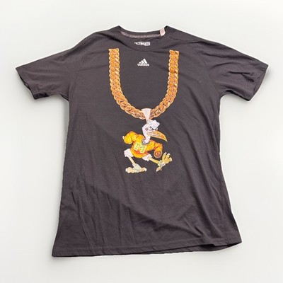 Adidas Miami Hurricanes Climalite Tee Turnover Chain Exclusive M Sebastian Ibis