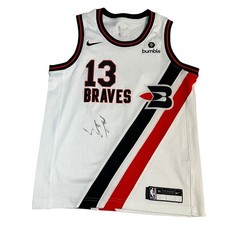 Nike NBA Braved Basketball Jersey 13 Bumble Autographed Mens Size M