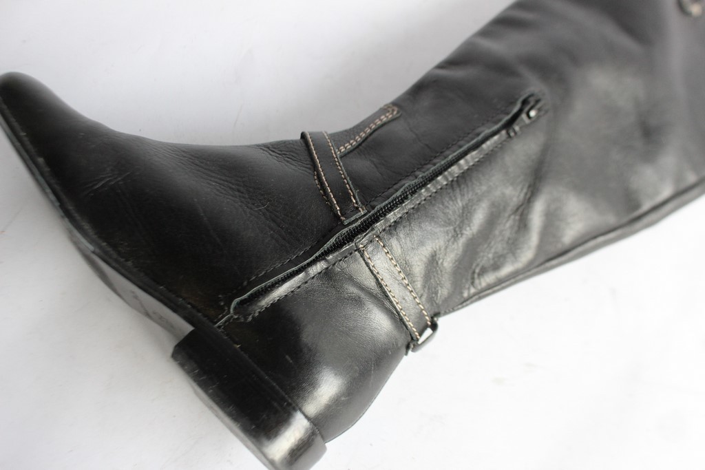 Massimo Dutti leather boots, women's shoes, size 36 (40809) thumbnail 4