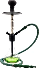 New 21" Pharaohs Sasha Hookah Complete Set 1 Hose Two-tone Shaft Green