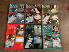 Vintage 1982-1983 Lot MAGIC CROCHET Magazine Issue No. 23 24 25 26 27 28