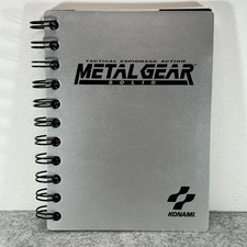 Metal Gear Solid 1 PSX Preorder Promo Sketch Notebook Aluminum Cover 5.75 x 4.75