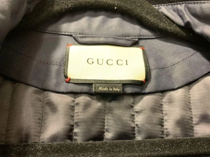 Giacca militare Gucci taglia 46 marina usata ottima autentica moda
