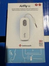 Twelve South AirFly SE Bluetooth Wireless Transmitter, White, 3.5mm Jack