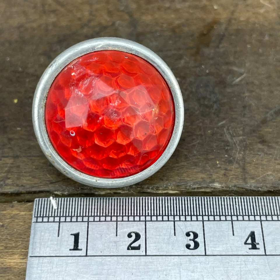 De colección Schwinn Rack Reflector Trasero Joya Rojo Años 50 Globo Neumático Spitfire Foto 3 de 4